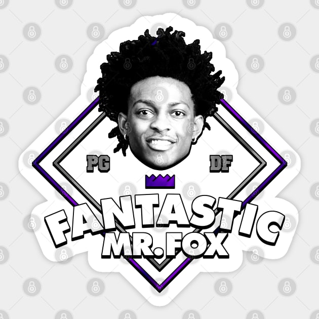 Fantastic Mr. De'Aaron Fox Sticker by huckblade